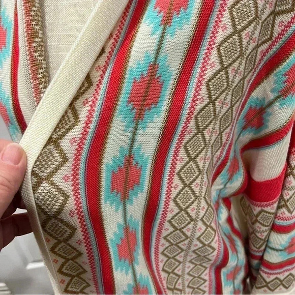 Ceny open front cardigan with southwest, Aztec, western print with fring…❤️ - Picture 3 of 6